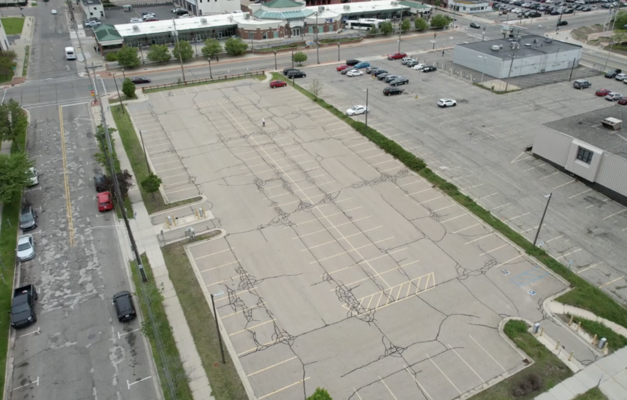 Sky View of parking lot