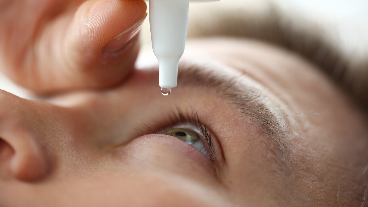Male,Hand,Putting,Liquid,Drops,In,His,Eye,Solving,Vision