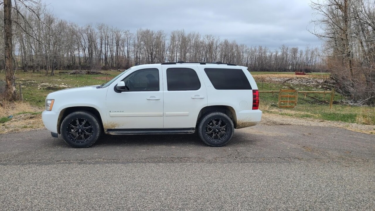 Powers white Tahoe