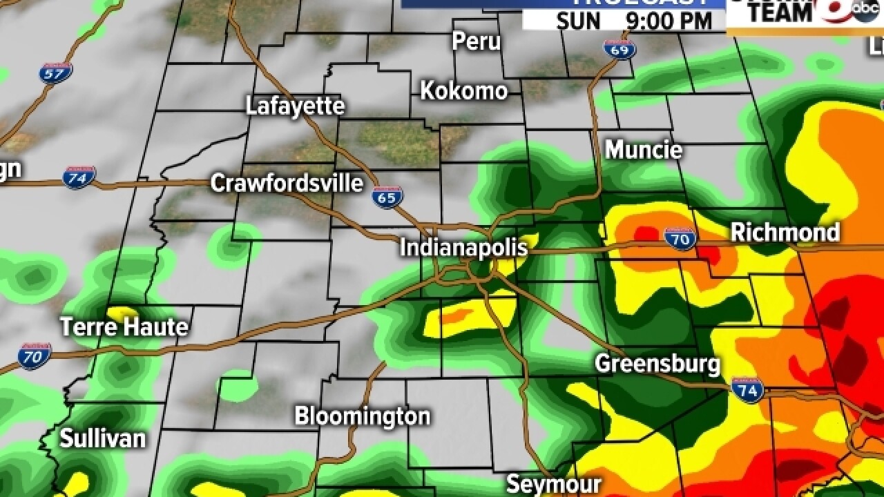 TIMELINE: Severe weather possible Sunday
