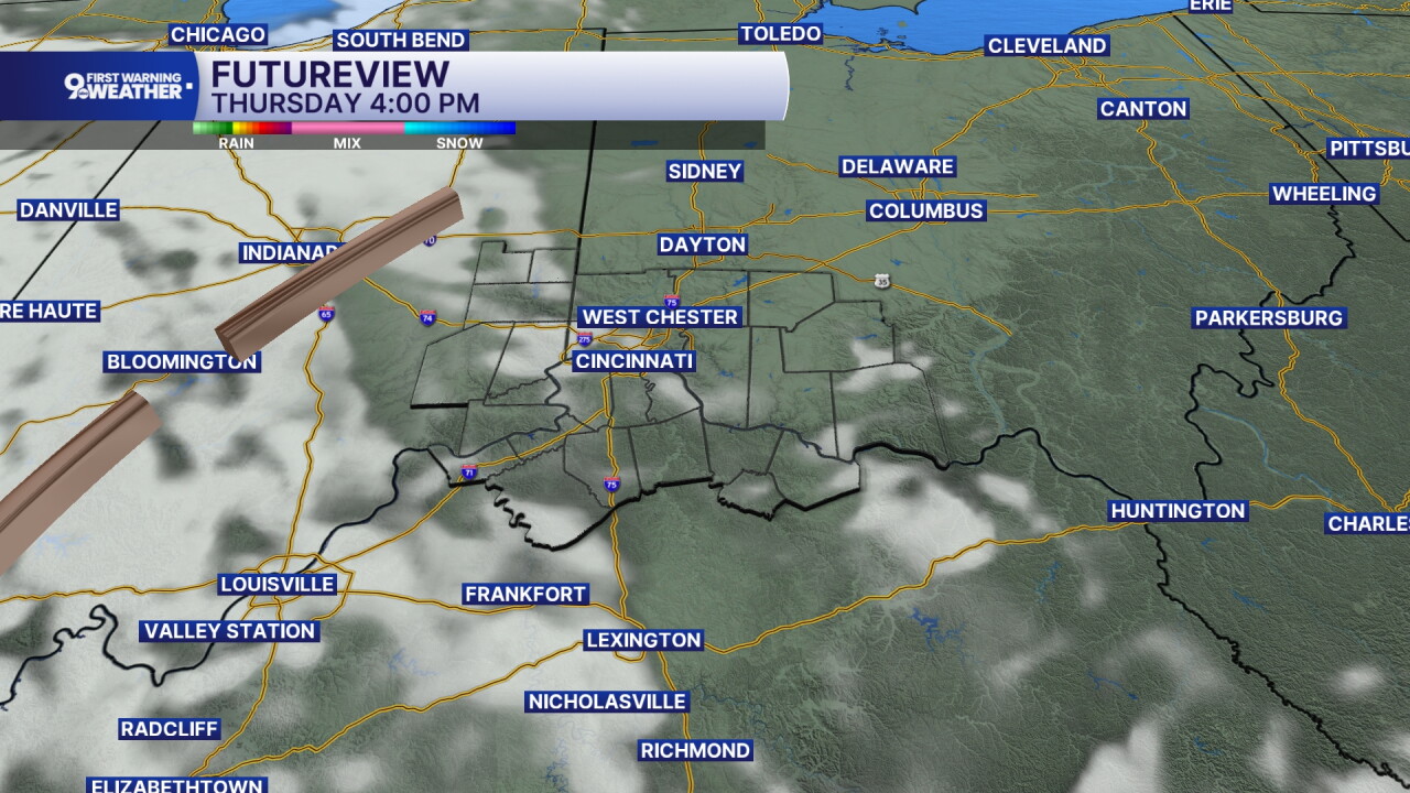 Thursday afternoon clouds
