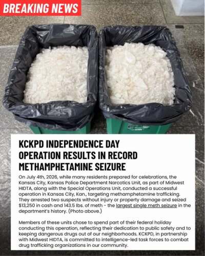 Record-breaking meth bust in KCK