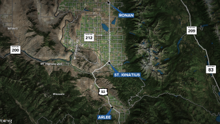 St Ignatius Fatal Crash Map