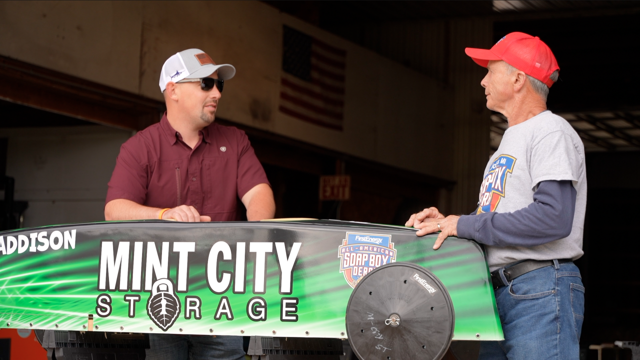 Joe Goff and Lee Smith talking about upcoming Soapbox Derby