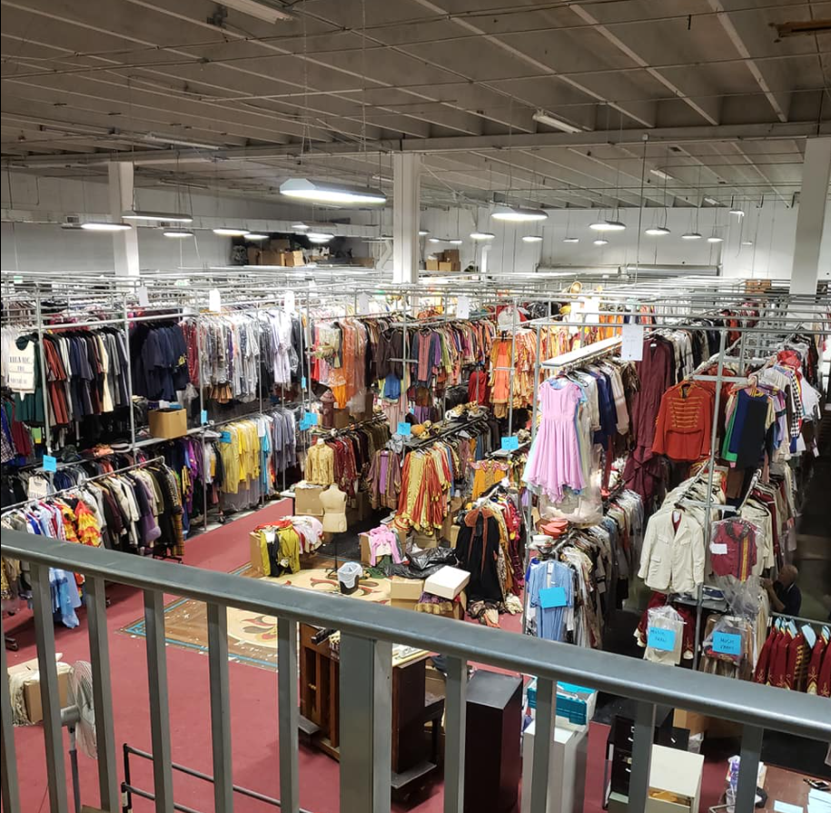 Costume World in Pompano Beach is home to over 1.2 million costumes.