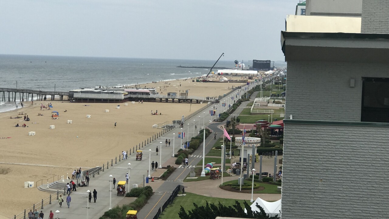 A look at the Oceanfront boardwalk Saturday