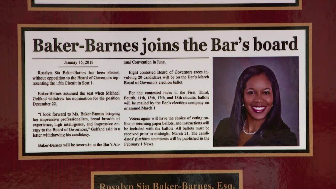 Sia Baker-Barnes has been on board of Florida Bar since 2018