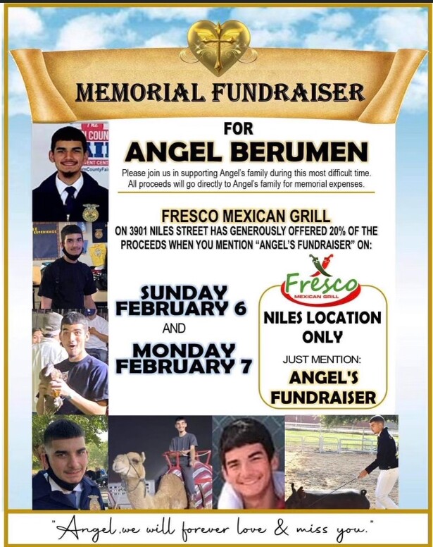 Memorial fundraiser to be held for Angel Berumen's family