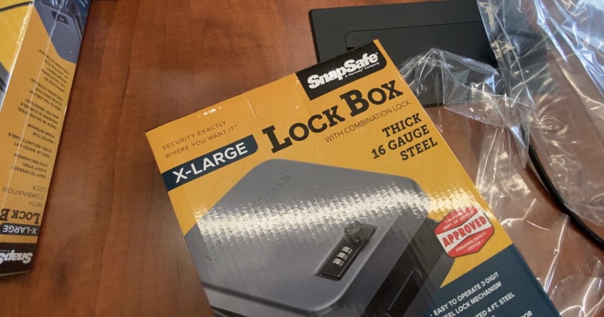 Local organizations providing free gun lock boxes in Indianapolis this week