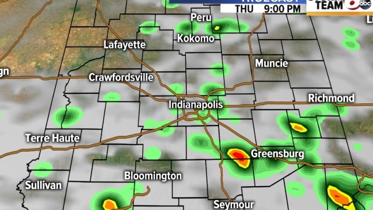 TIMELINE: When to expect rain in central Indiana