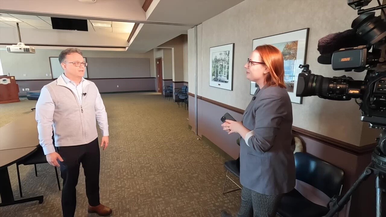 Middleburg Heights Mayor Matthew Castelli talks to News 5 reporter Michelle Jarboe about traffic and the new Browns stadium project in neighboring Brook Park.