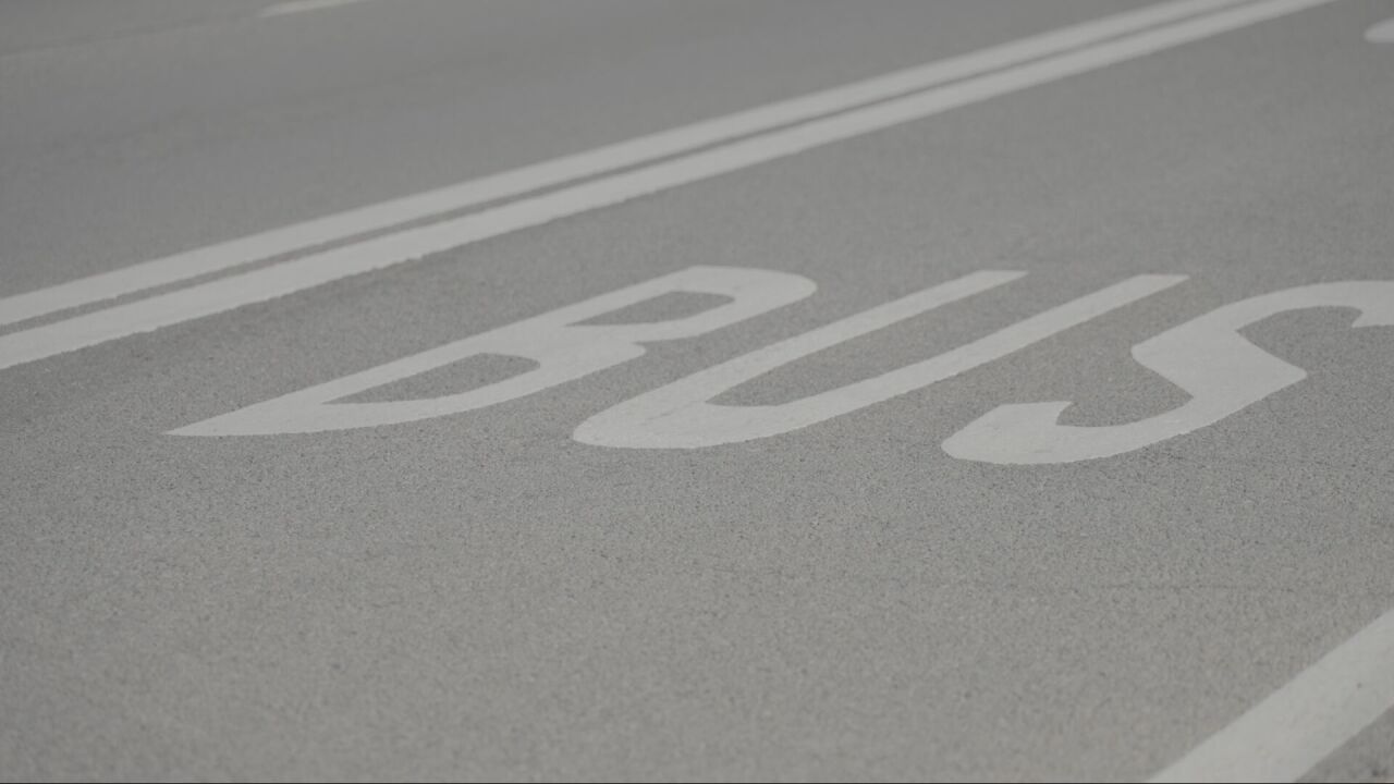 Bus Only lane in South Nashville