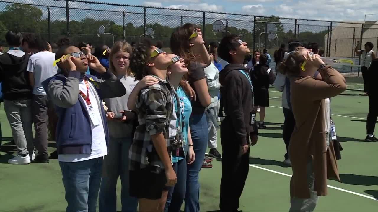 Students at Okeeheelee Middle School in Palm Beach County view the solar eclipse on April 8, 2024.jpg