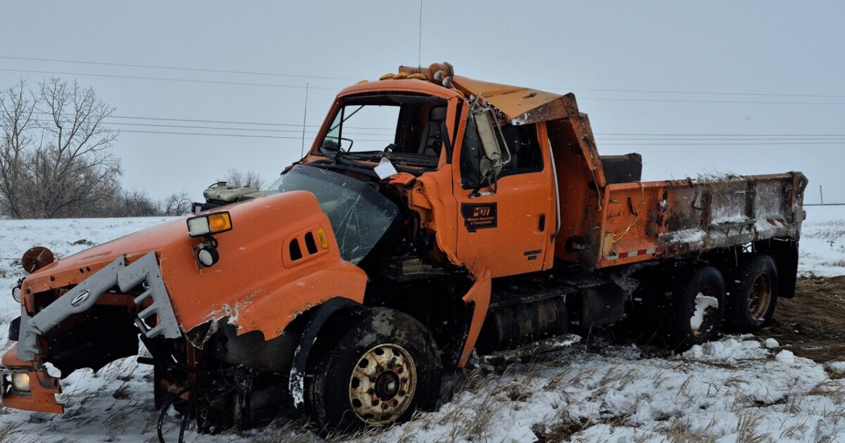 Six Montana state plows hit during recent snowstorm