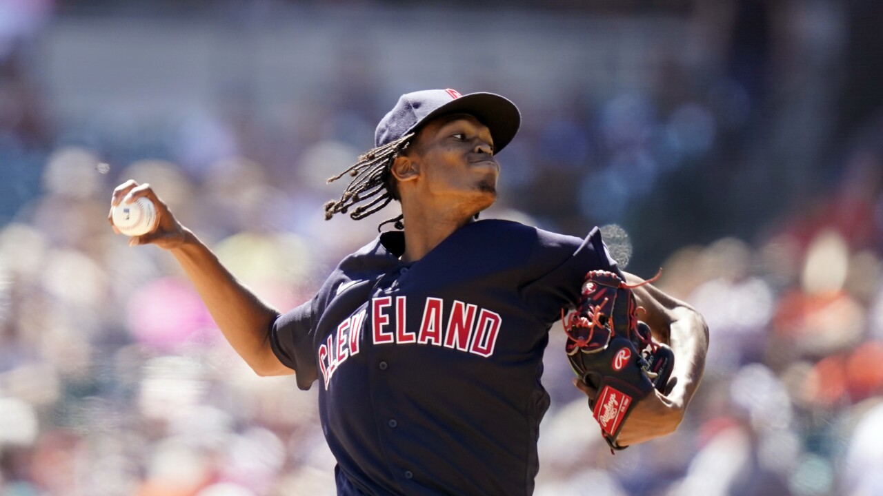 Triston McKenzie pitches 7 2/3 perfect innings against Tigers