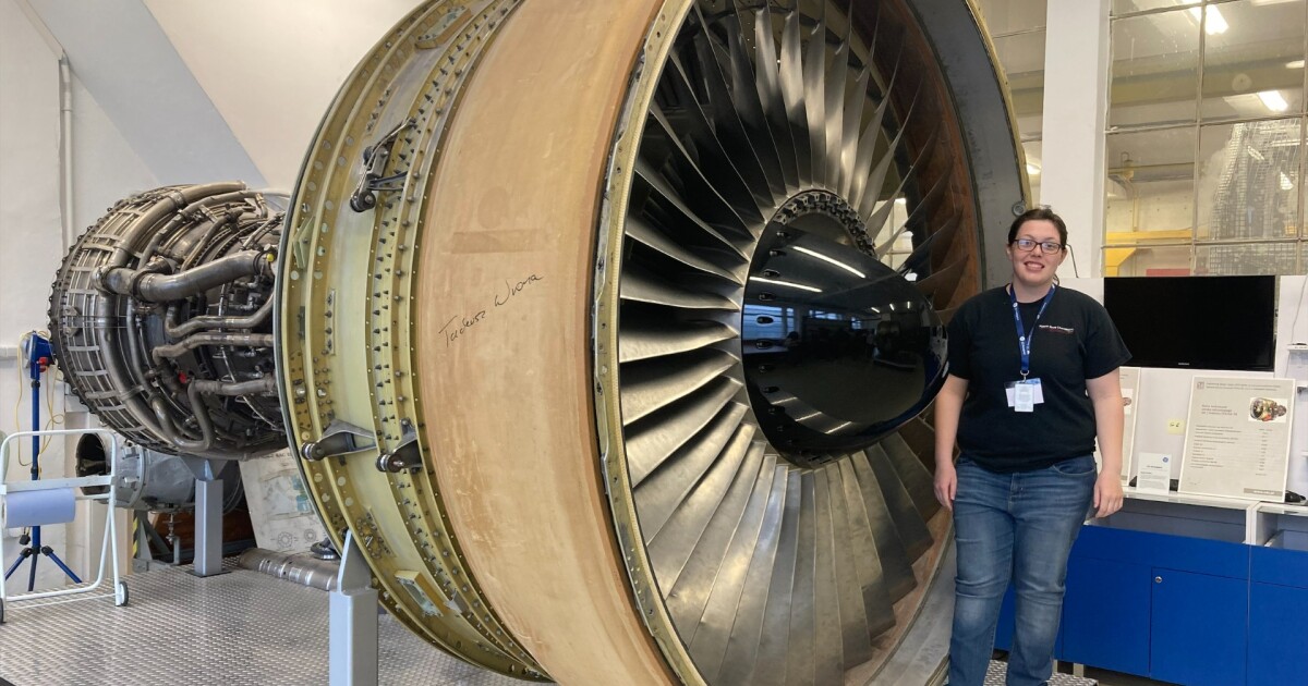 Welding Their Future: A Ferris State Student Works on Jet Engines