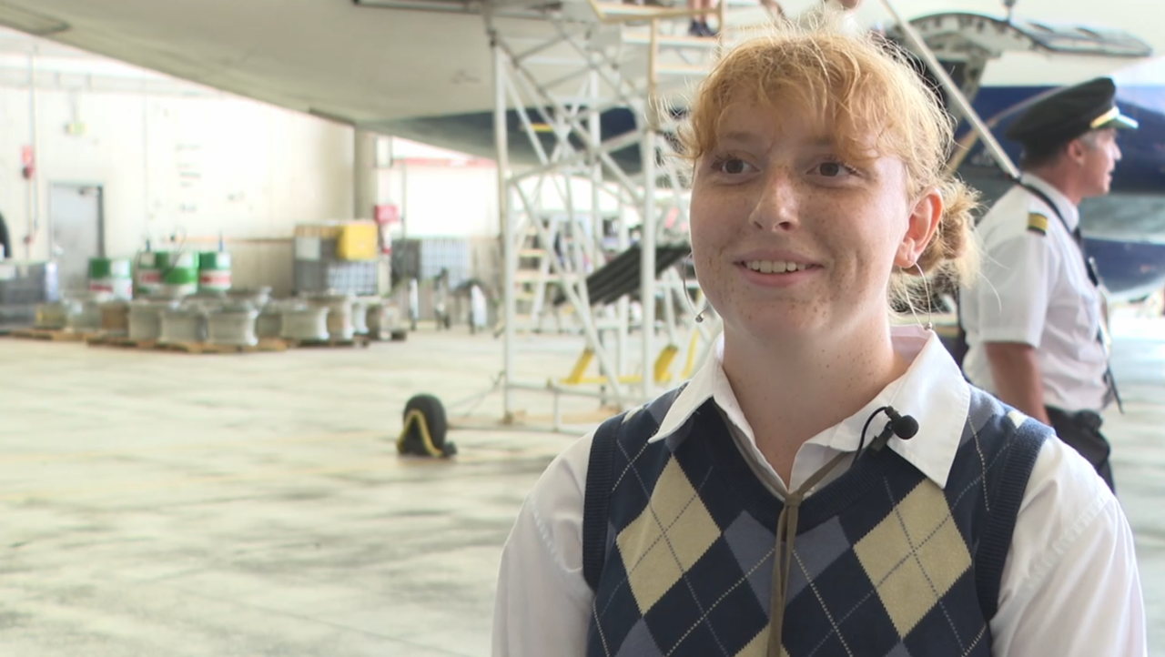 Girls come together to learn more about aviation at Salt Lake City International Airport