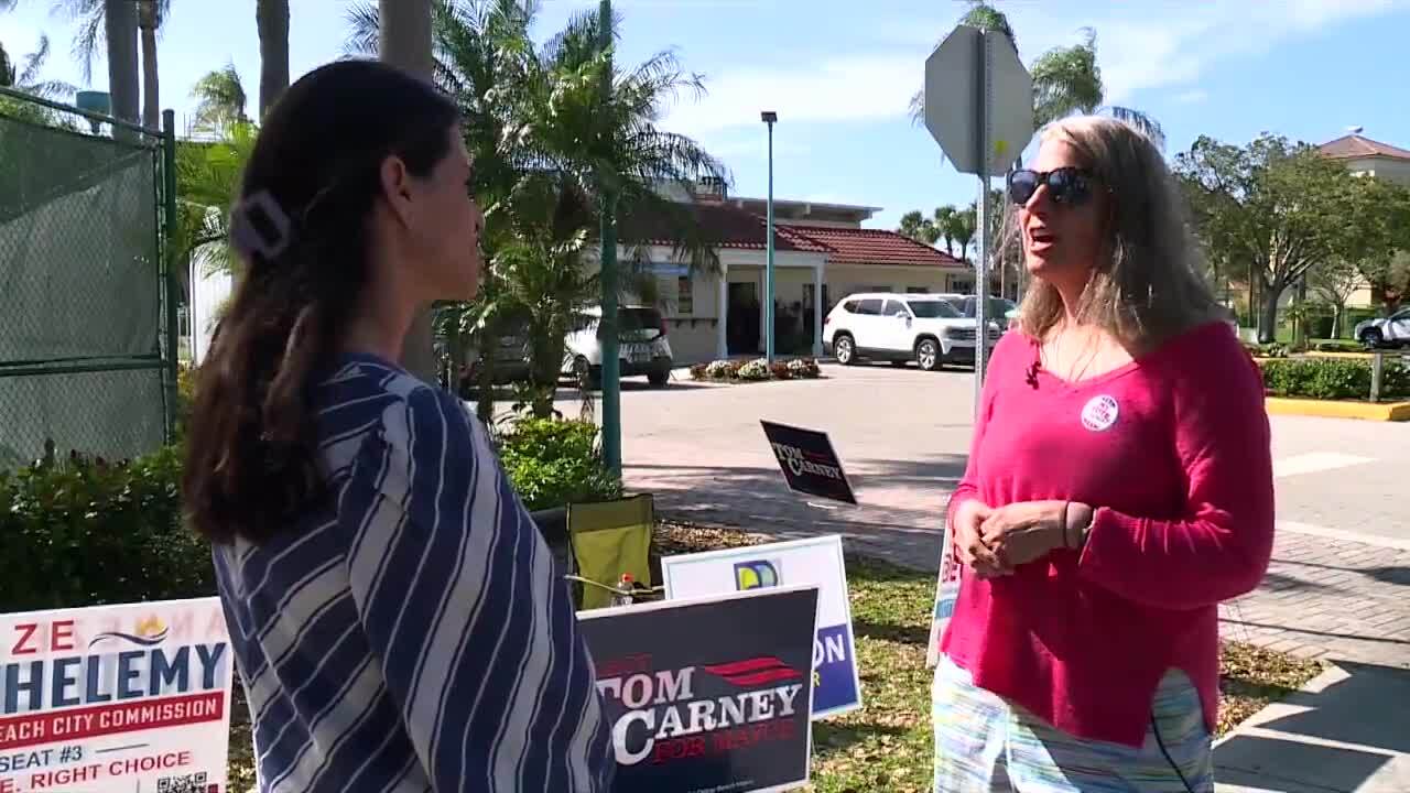 Susan Rutherford tells Janny Rodriguez she's concerned about overdevelopment, March 19, 2024