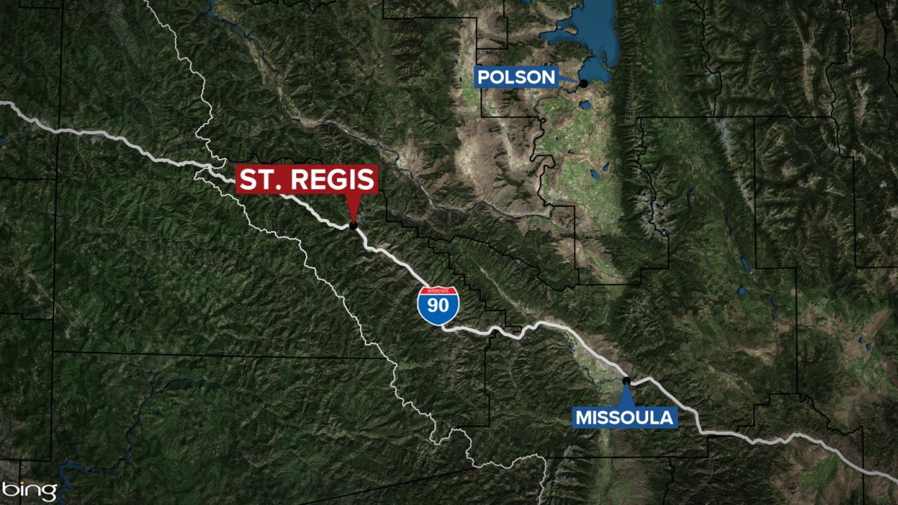 Map - St. Regis, Montana