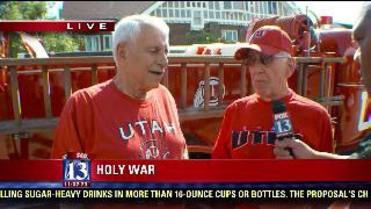 Fans prepare for the rivalry game