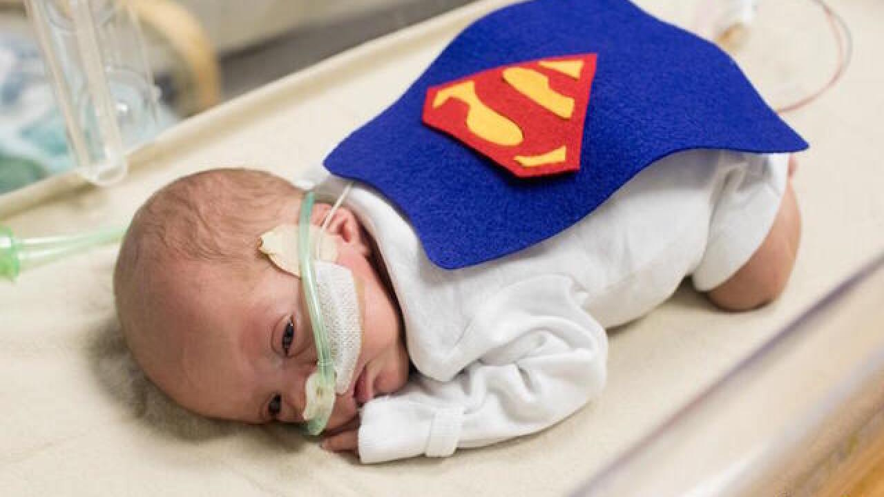 NICU babies given tiny Halloween costumes