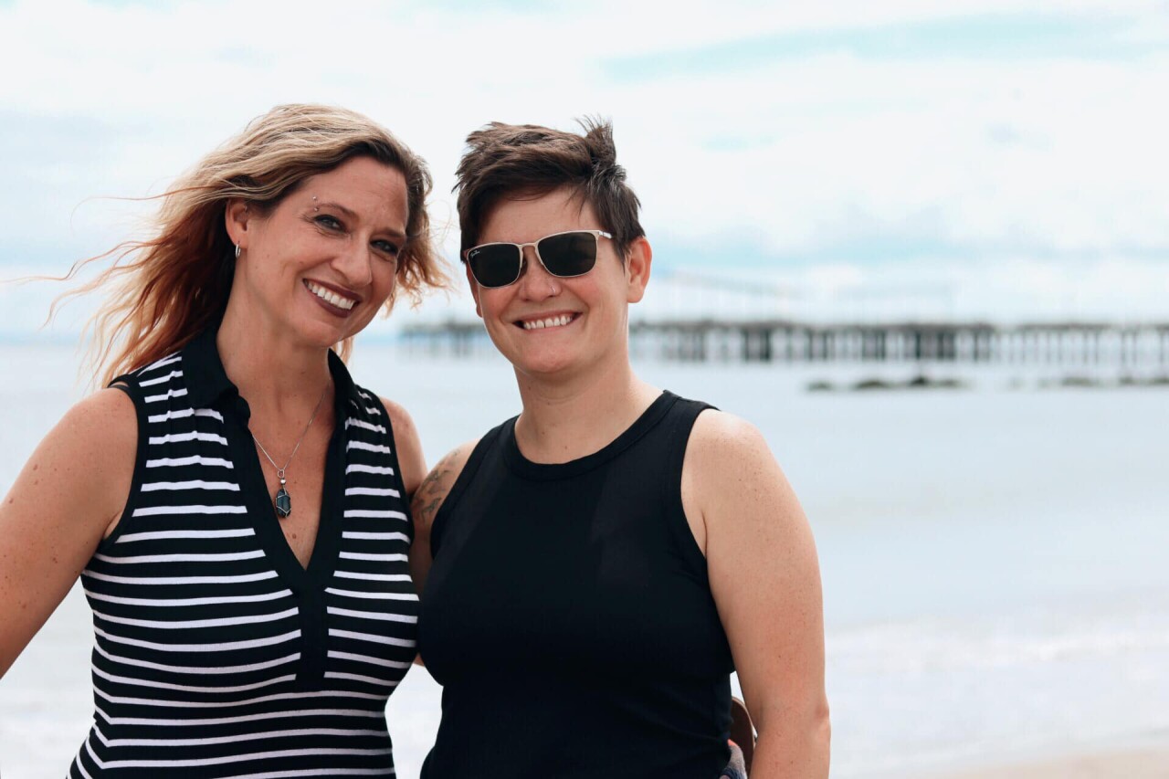 Bonnie Meyer and wife, Katie