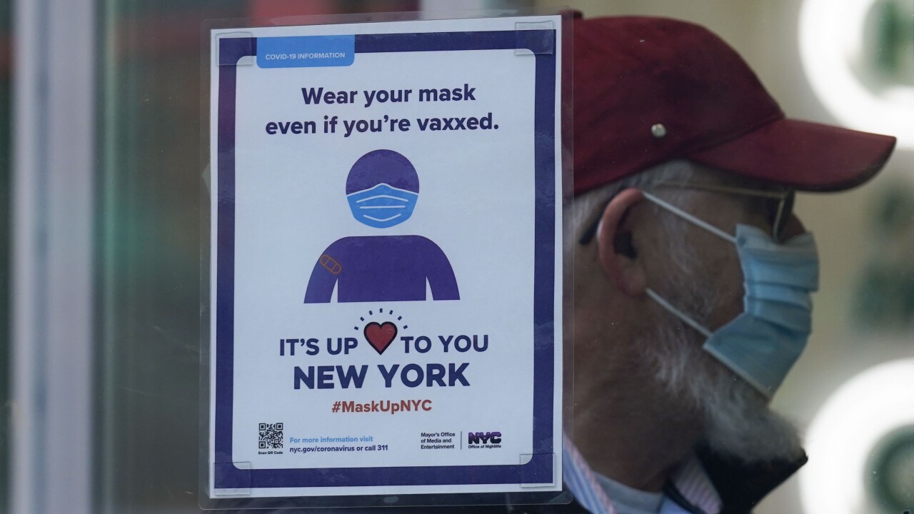 Mask mandate to remain in place in New York as appeal process continues
