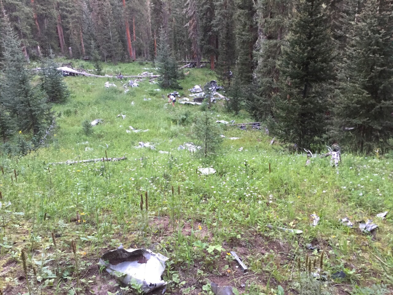 Glenwood B-17 crash 1948_Courtesy Glenwood History