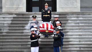 Sen. John McCain's casket