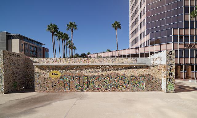 The original mural, created in 2012, was taken down in 2019 due to downtown Tucson expansion.