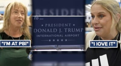 DJT Airport reactions 