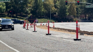 Creston Road intersection work