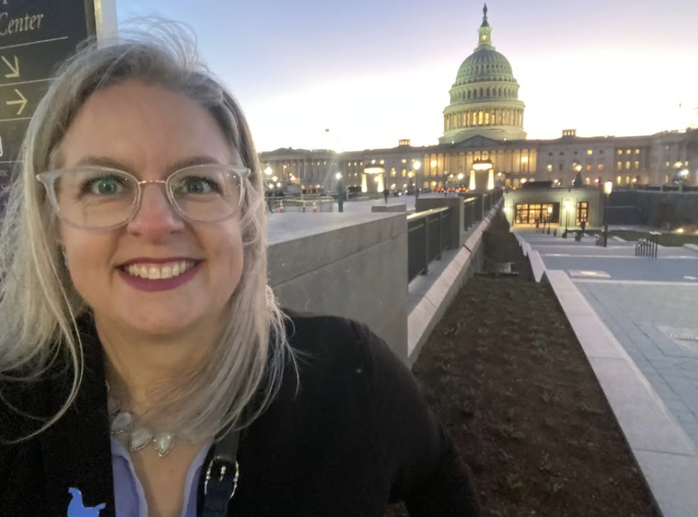 Martin in Washington D.C. on one of her advocacy trips