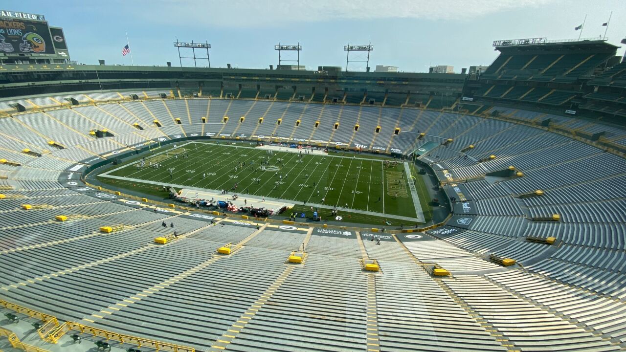 soccer match at lambeau field