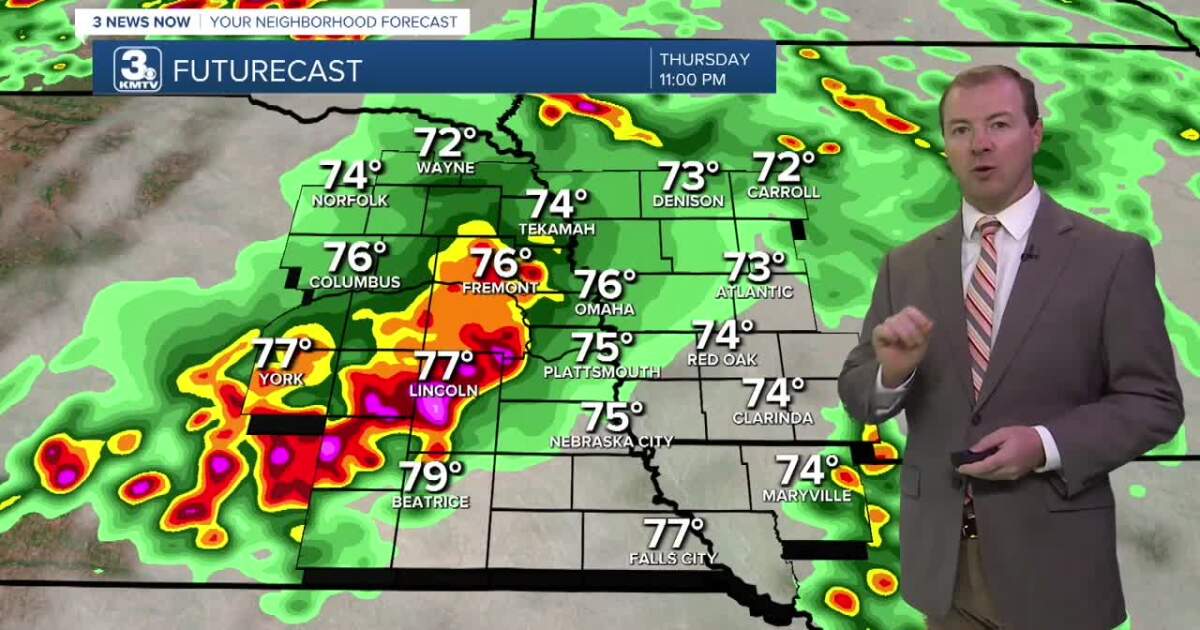 Strong storms possible late Thursday, windy and cooler Friday