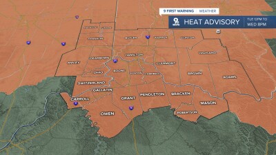 Heat Advisory for Tuesday & Wednesday