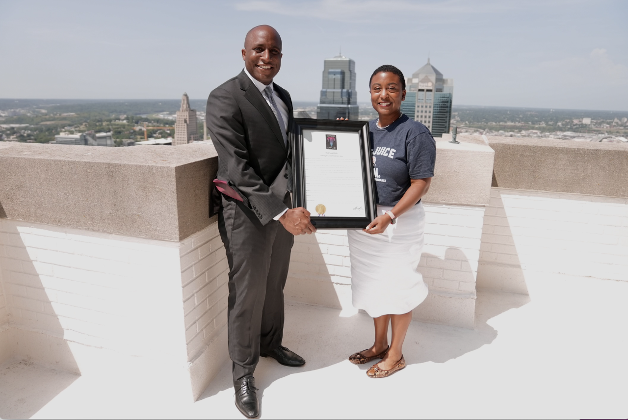 Mayor Quinton Lucas and Ebony Reed Terez Paylor Day