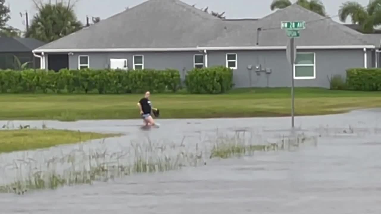 Juan Rosario wife Cape Coral flooding