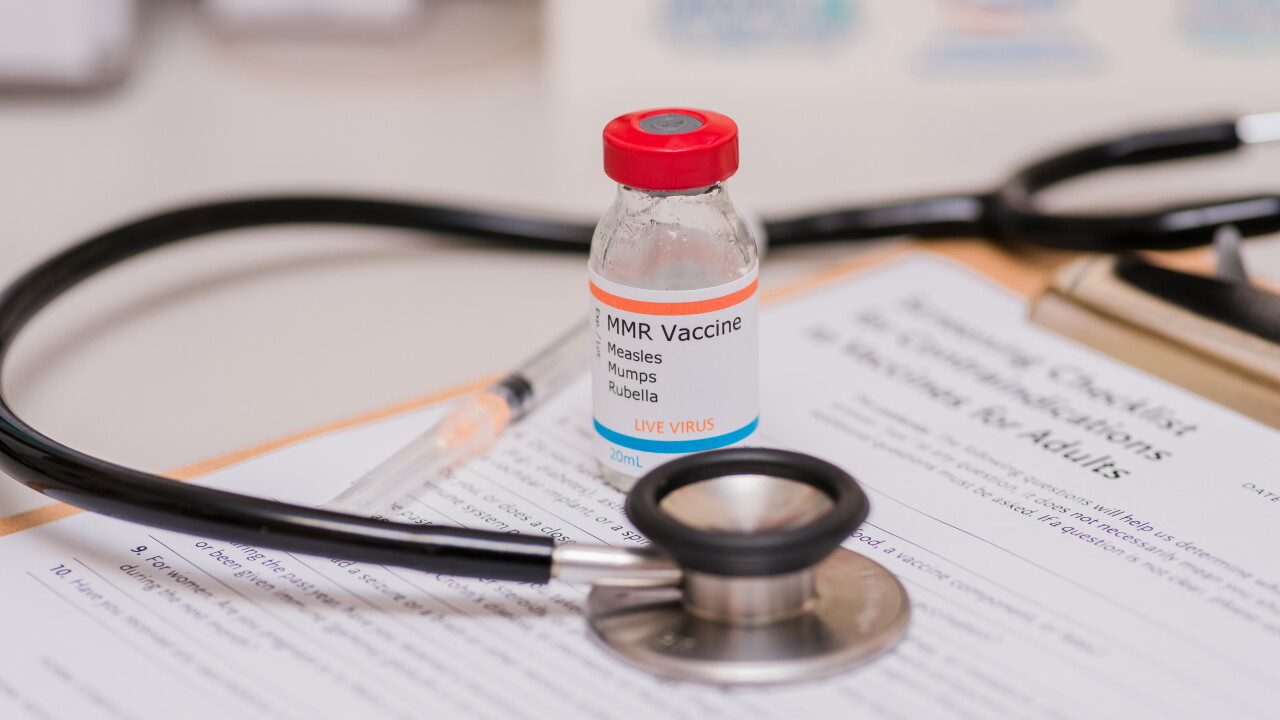 Measles,Mumps,And,Rubella,Vaccination,Concept,With,Vaccine,Vial,And