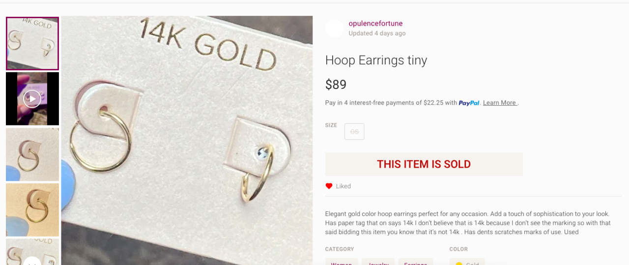 Poshark earrings LAK