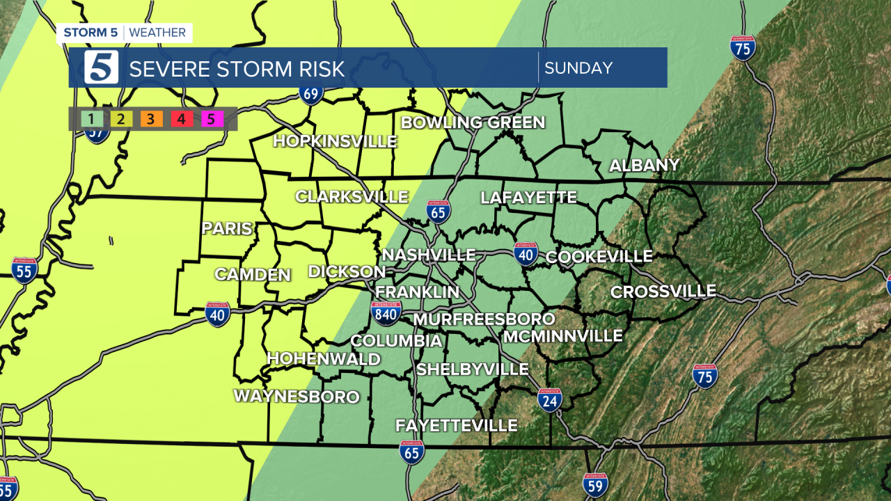 Storm 5 Risk map May 15, 2022