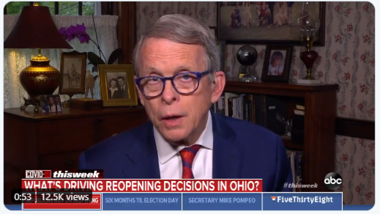 DeWine says face mask order went 'too far'