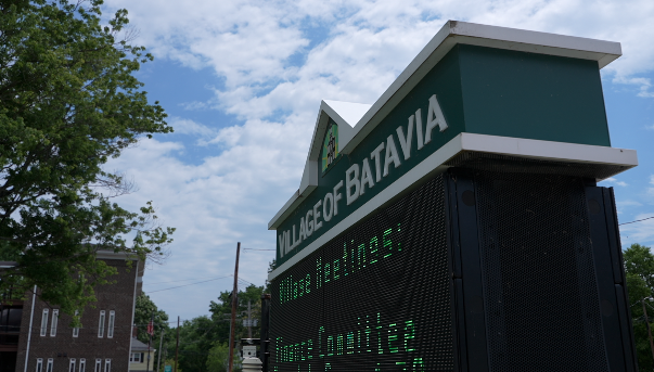 Village of Batavia sign