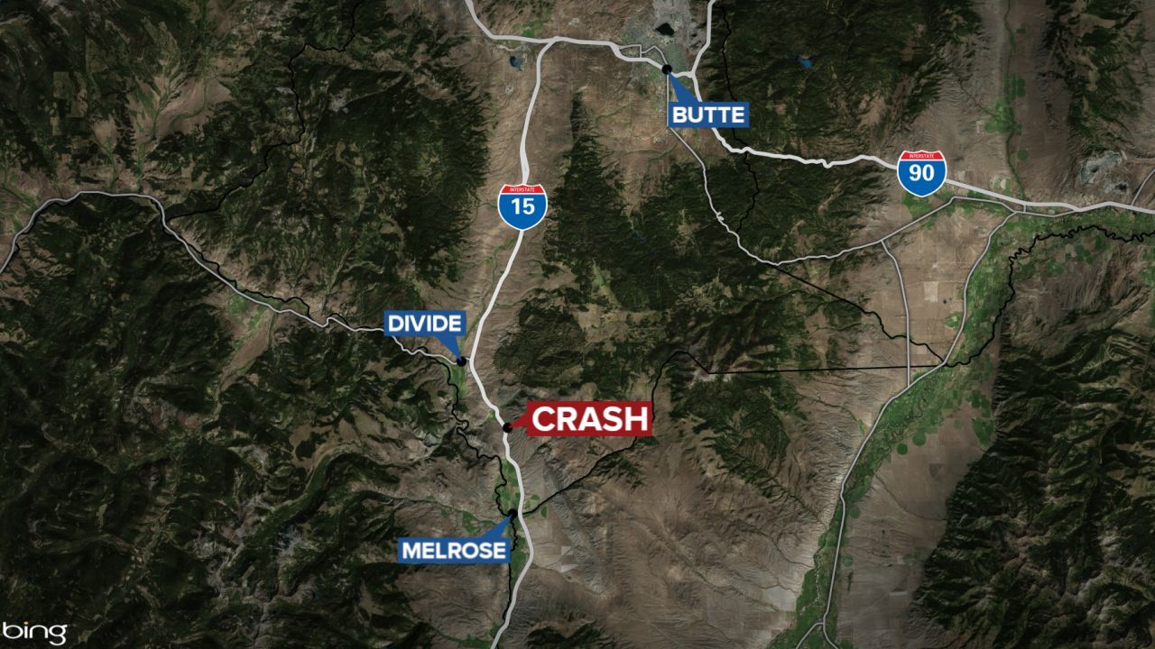 Melrose Divide Butte map