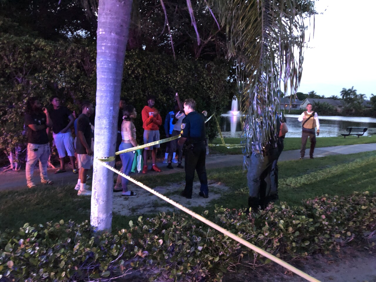 Five people were shot at a private park in the Concept Homes Development near Lake Worth Beach Tuesday night.