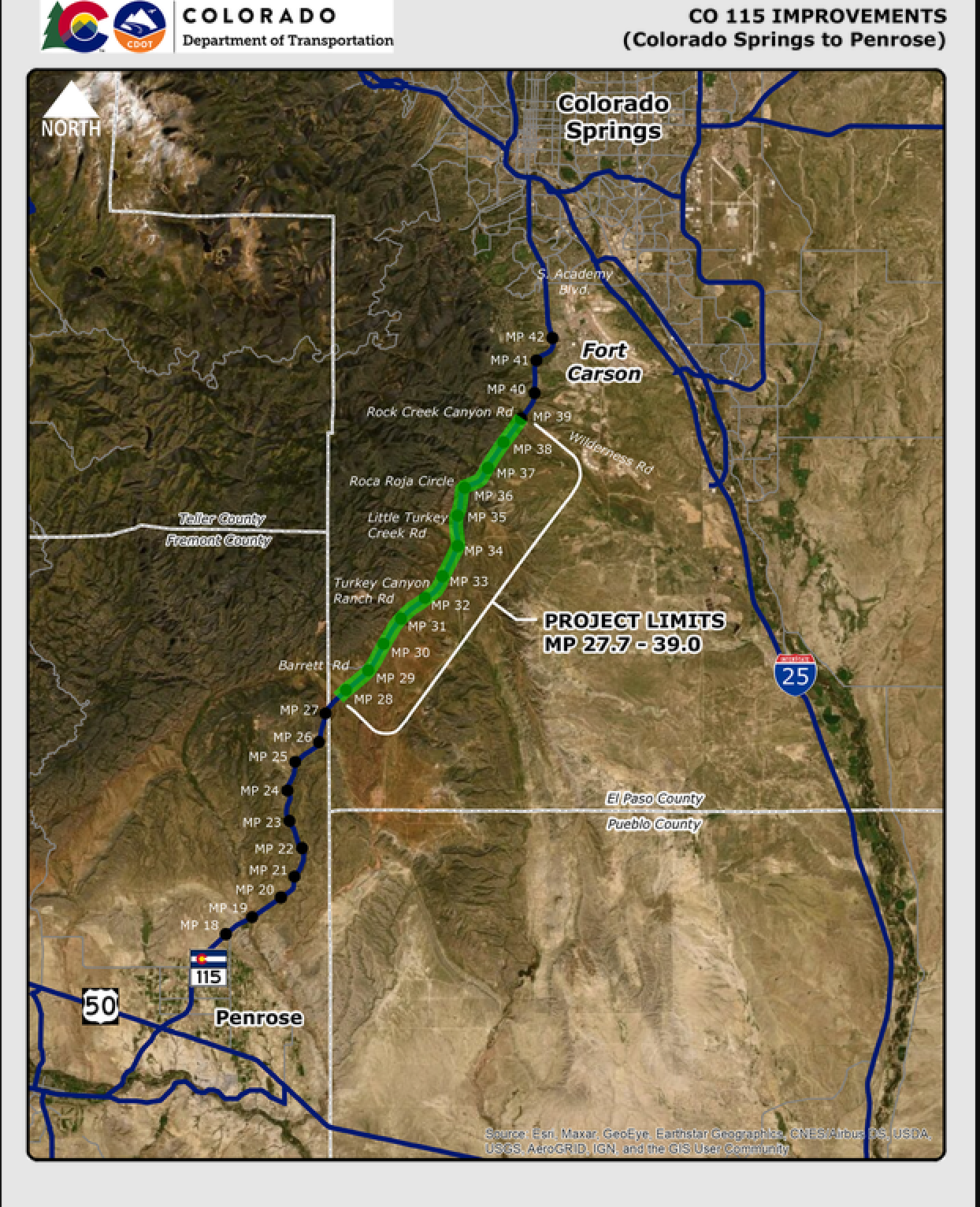 Upgrades starting on Highway 115