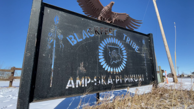 Blackfeet Tribe sign