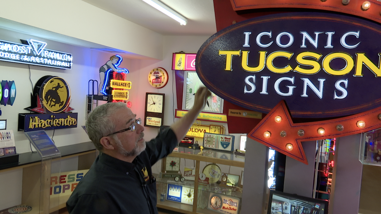 Jude Cook, co-owner of the Ignite Sign Art Museum in Tucson
