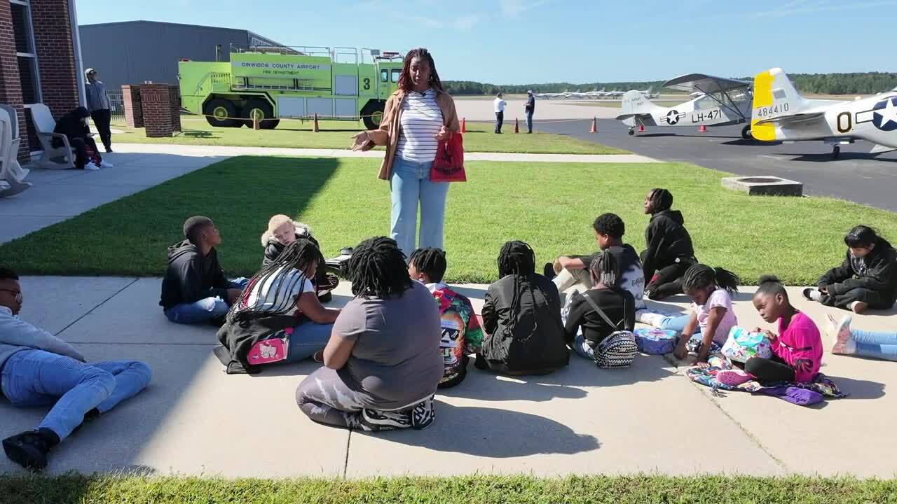 Virginia students explore World War II history through Tuskegee Airmen exhibit