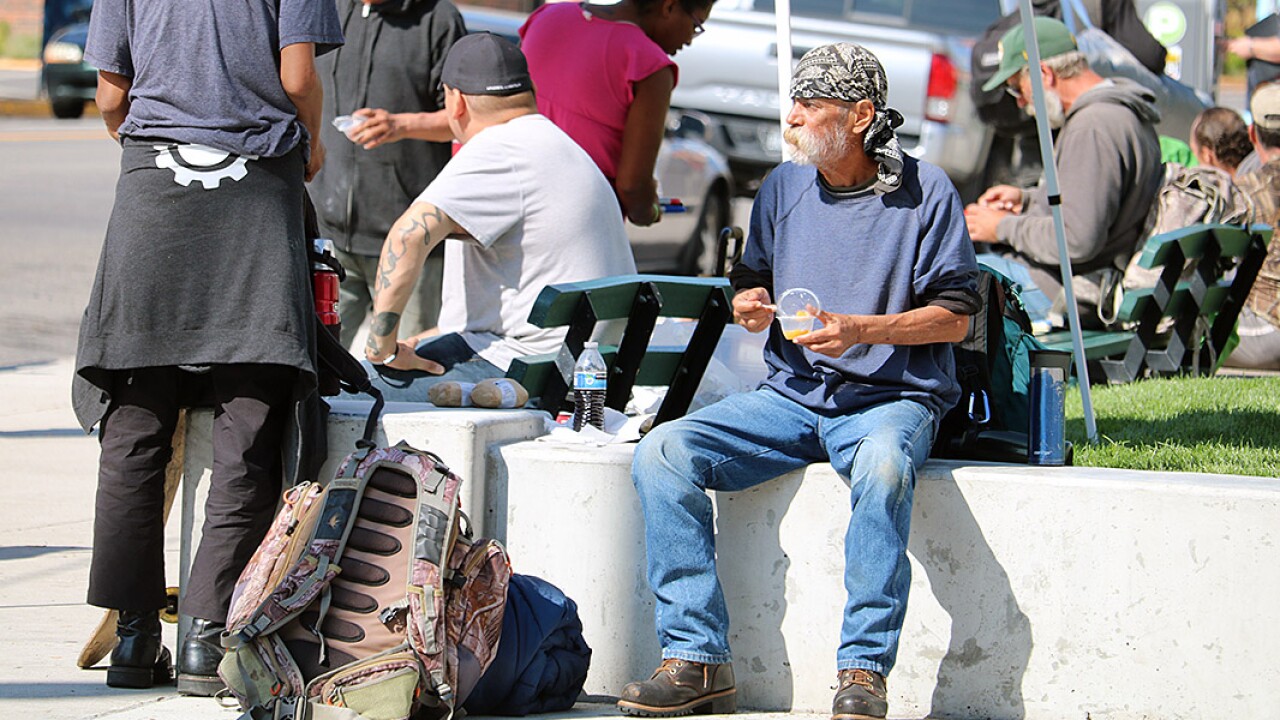 Homeless Courthouse Lawn